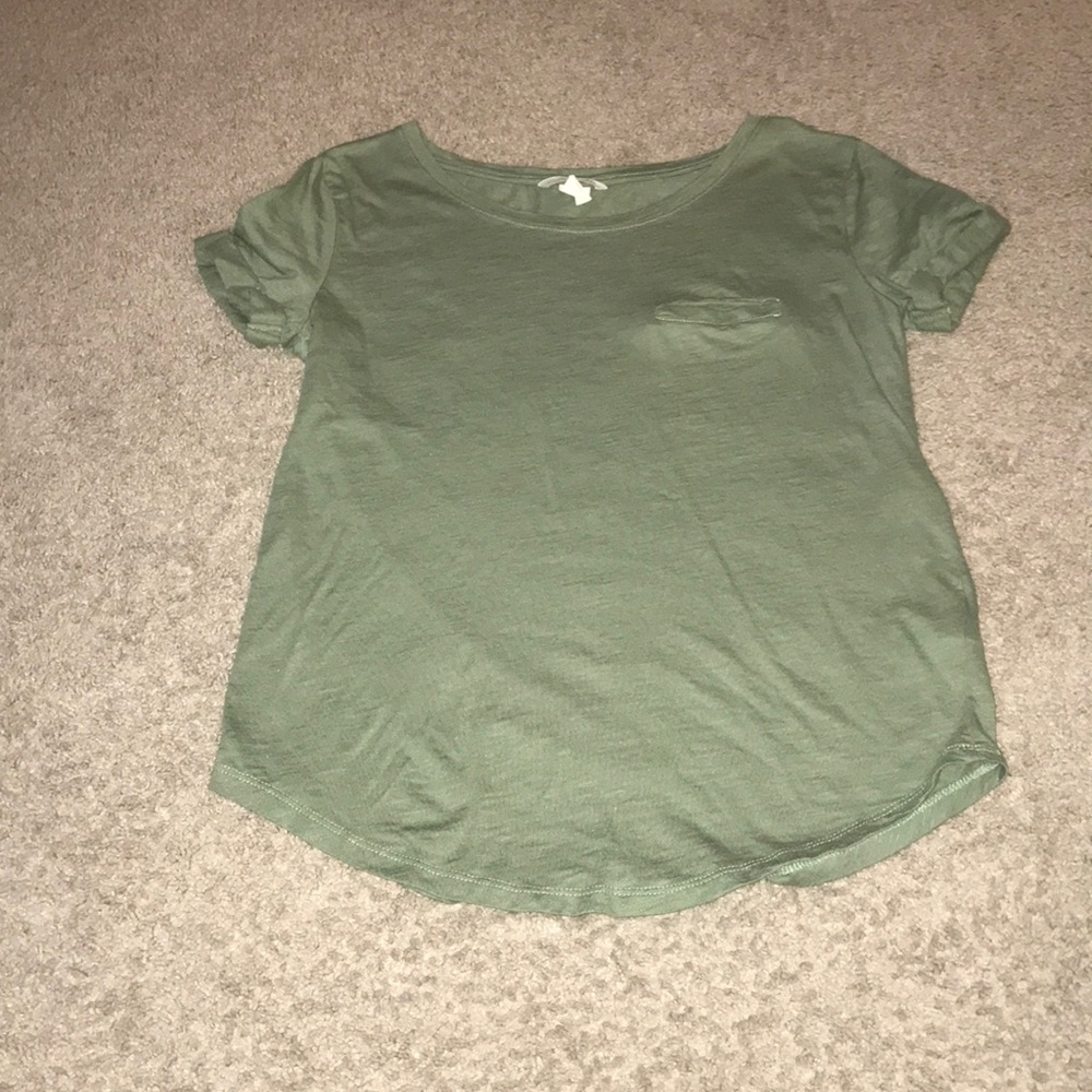 Cute Olive Green Top with Frocket
